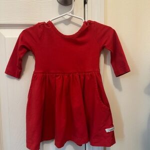 Ruffle Butts red bow dress